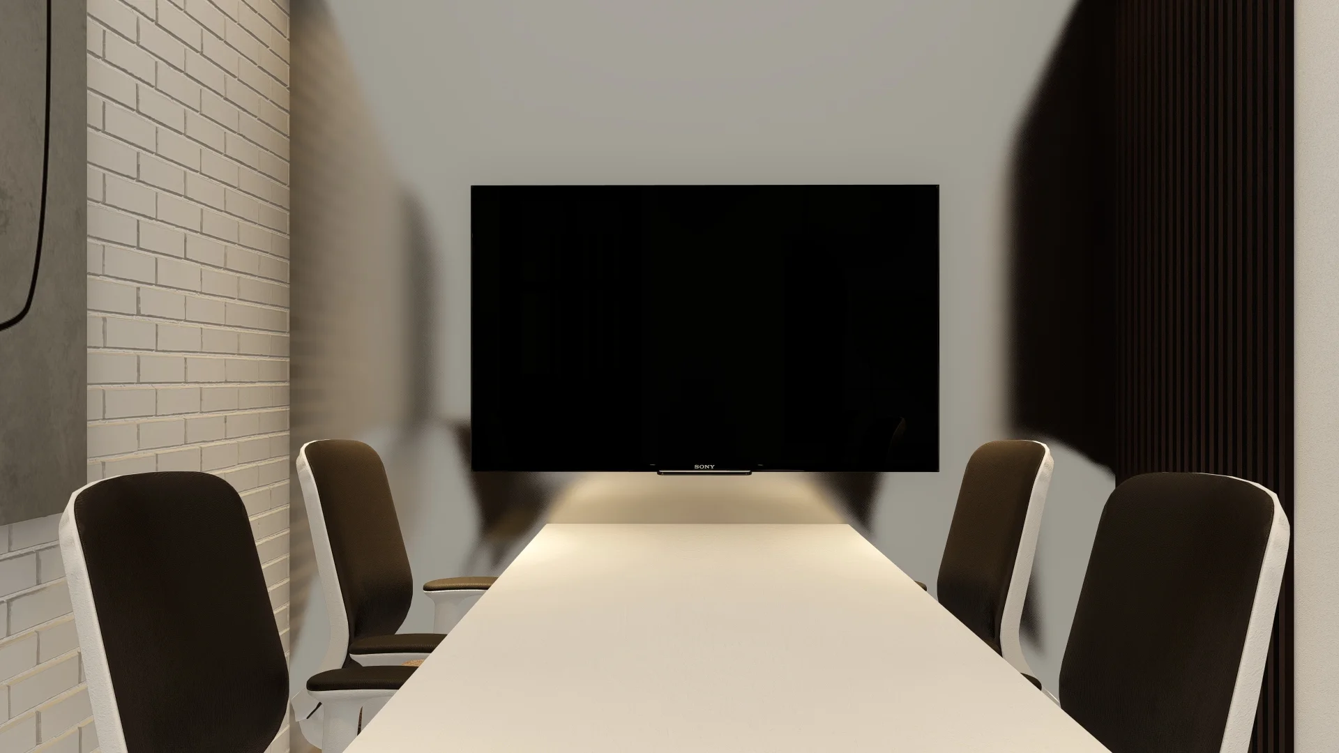 Office Interior Design, Sri Lanka, Colombo, Home to office conversion, Purple and white theme, meeting room 1
